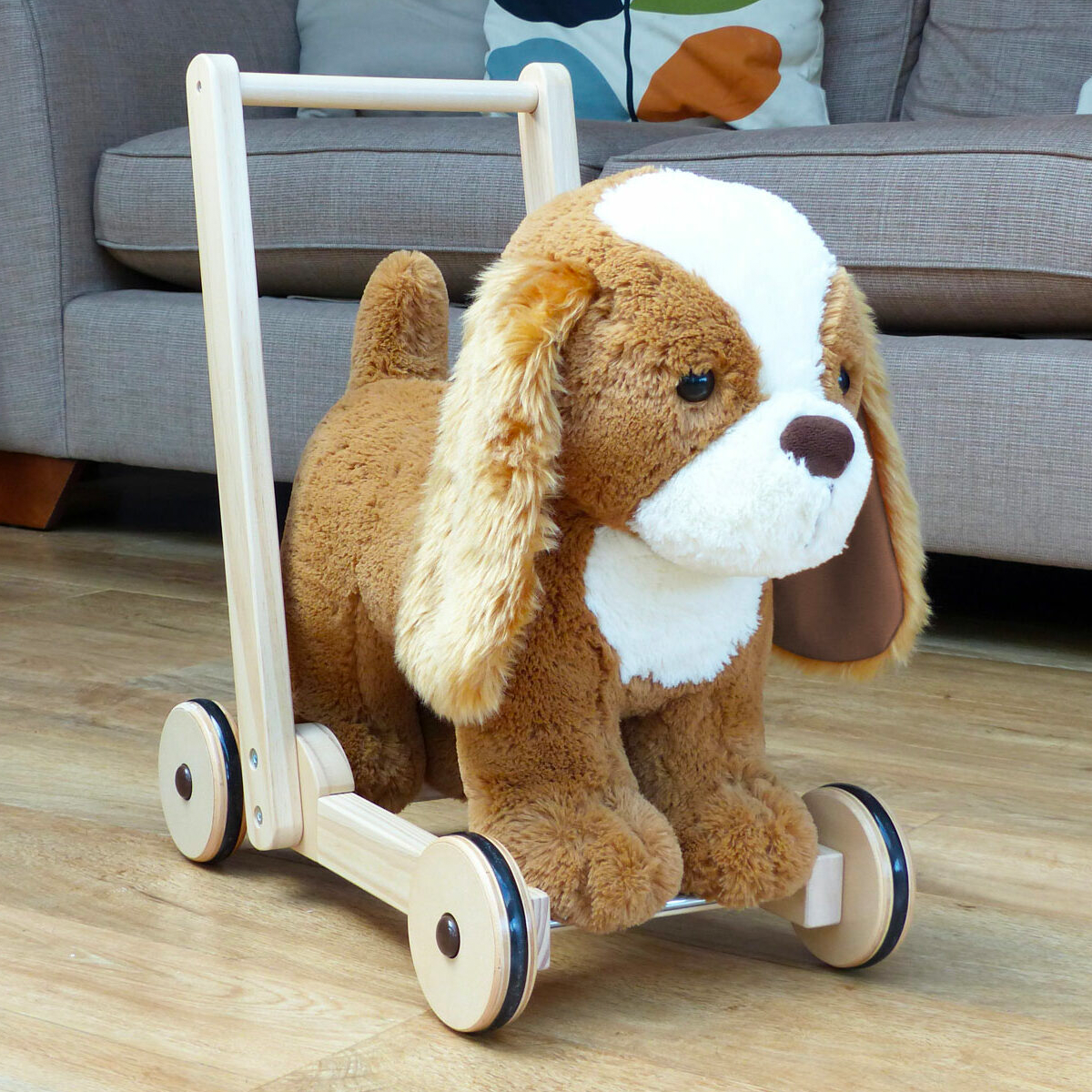 Peanut Pup Baby Walker Push Along Dog Lullabys Baby