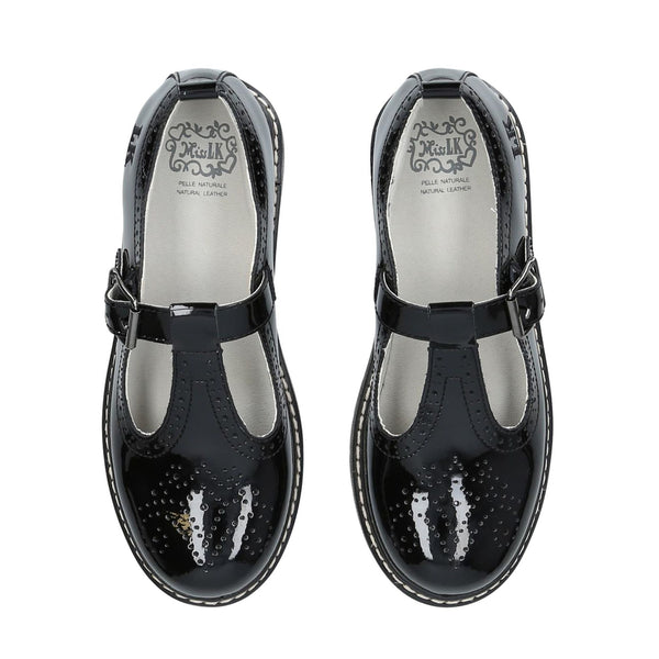 Lelli Kelly Meryl T-Bar Black Patent School Shoes