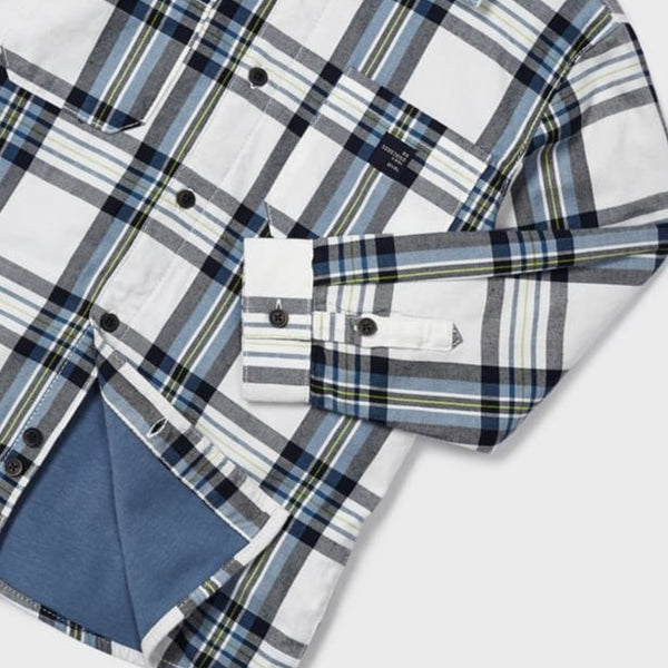 Mayoral Boys Checked Lined Shirt