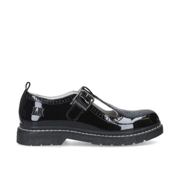 Lelli Kelly Meryl T-Bar Black Patent School Shoes
