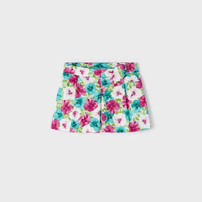 Mayoral Floral Fitted Shorts with T-shirt