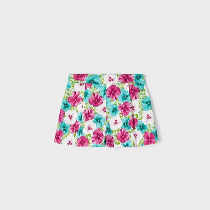 Mayoral Floral Fitted Shorts with T-shirt