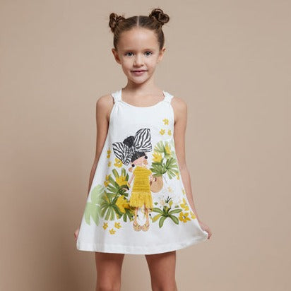 Mayoral Girl Cotton Print Dress