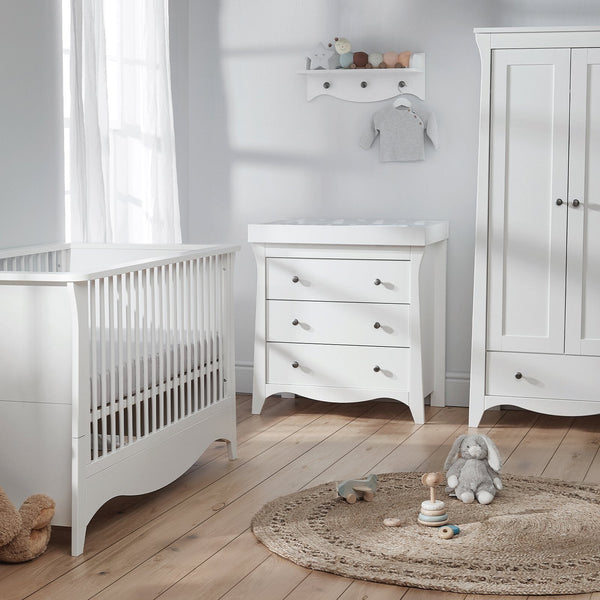 Clara 3 Piece Nursery Furniture Set - White