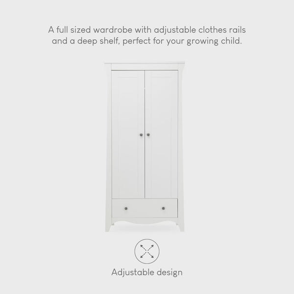 Clara 3 Piece Nursery Furniture Set - White