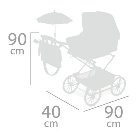 82045. Reborn Pram XL Provenza Collection