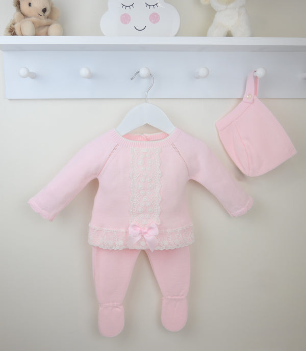 Pex Florence Knitted Outfit With Bonnet