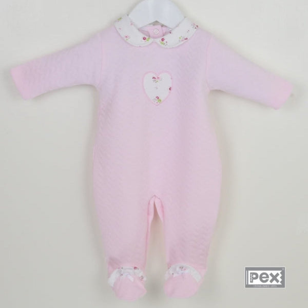 Pex Sweetheart Sleepsuit Pink