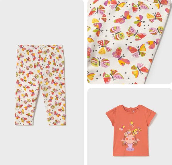 Mayoral 1049/1733 Butterfly Tshirt & Leggings