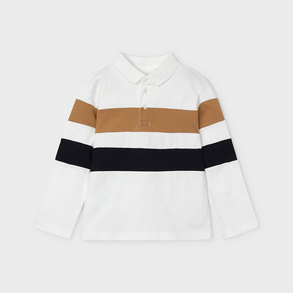 Mayoral Boy Striped Polo Shirt 4103