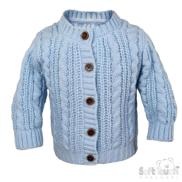 Soft Touch Baby Cardigan Baby Blue