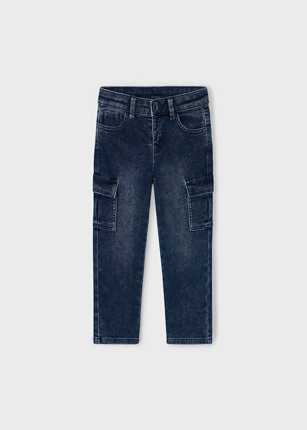 Mayoral Boys Denim Cargo Pants 4563
