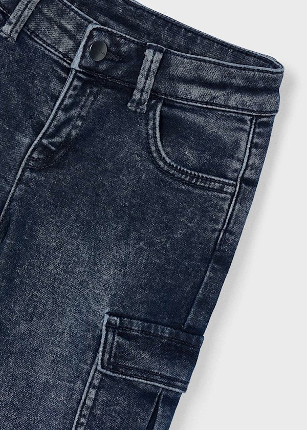 Mayoral Boys Denim Cargo Pants 4563