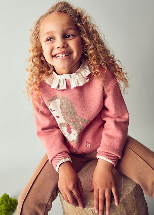 Mayoral Girls Jacquard Jumper 4303