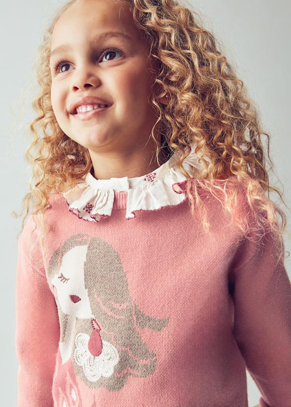 Mayoral Girls Jacquard Jumper 4303