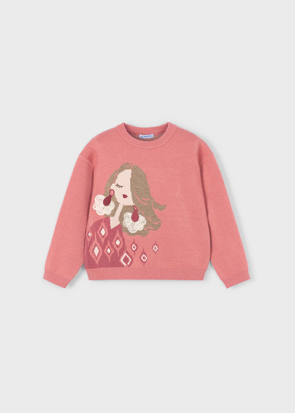 Mayoral Girls Jacquard Jumper 4303