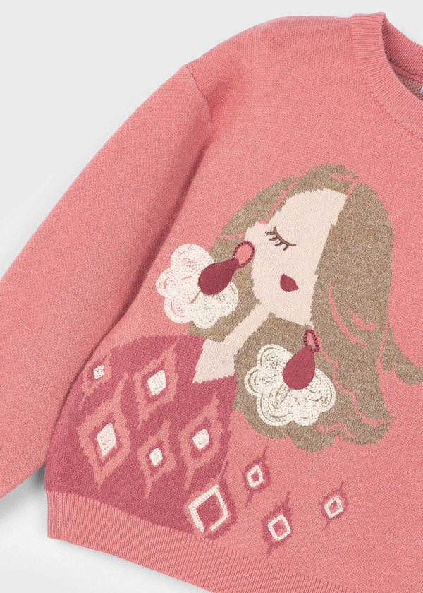 Mayoral Girls Jacquard Jumper 4303