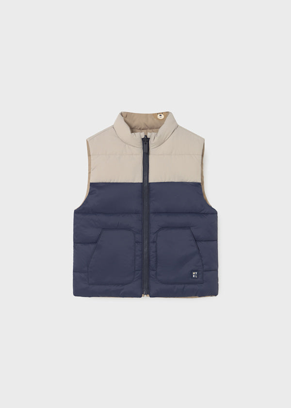 Mayoral Baby Reversible Gilet With Teddys 2348