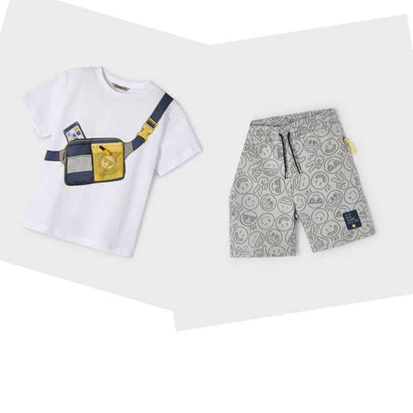 Mayoral Printed T-shirt And Shorts Set