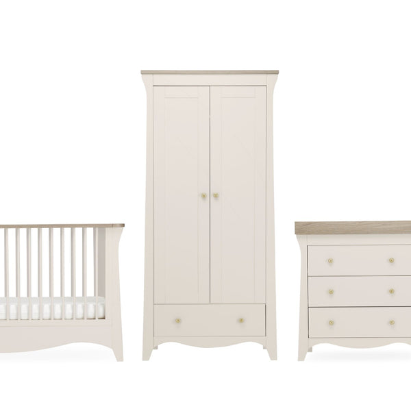 Clara 3 Piece Nursery Furniture Set - Cashmere & Ash