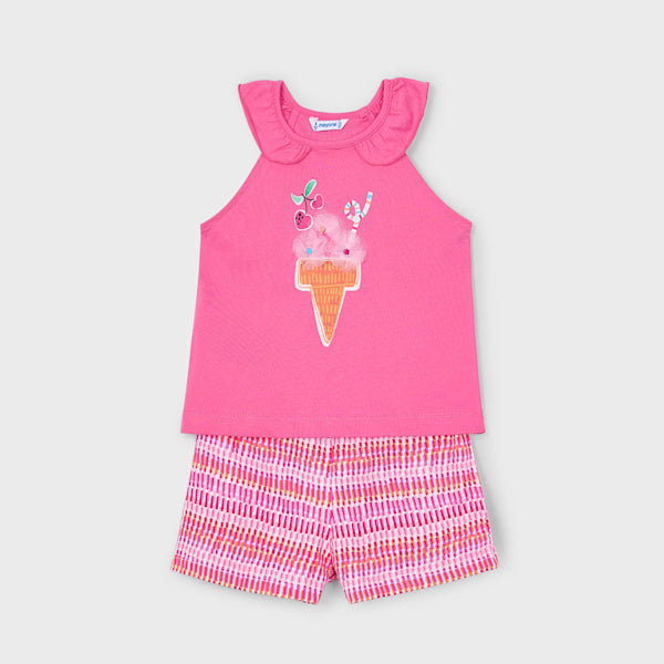 Mayoral 3214 Girl Ice Cream Print Set