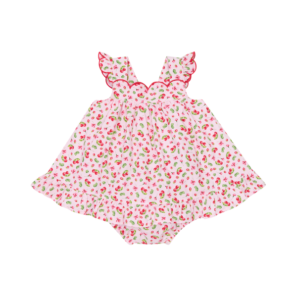 Deolinda Pink Cherry Dress & Bloomers DBV25315
