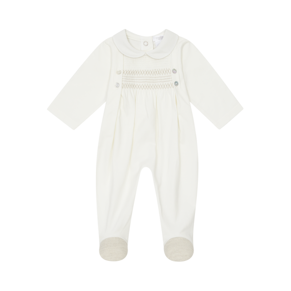 Deolinda Capuccino Smocked Babygrow DBV25121