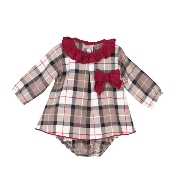 Calamaro Checked Dress & Pant Set