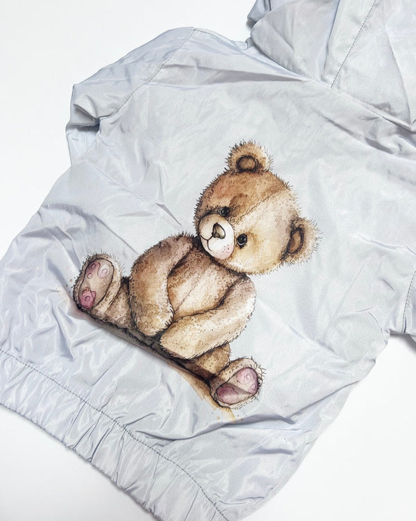 Arlo Teddy Raincoat With Just Teddy On The Back