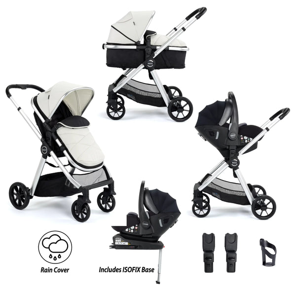Mimi Travel System Pecan i-Size Car Seat with ISOFIX Base