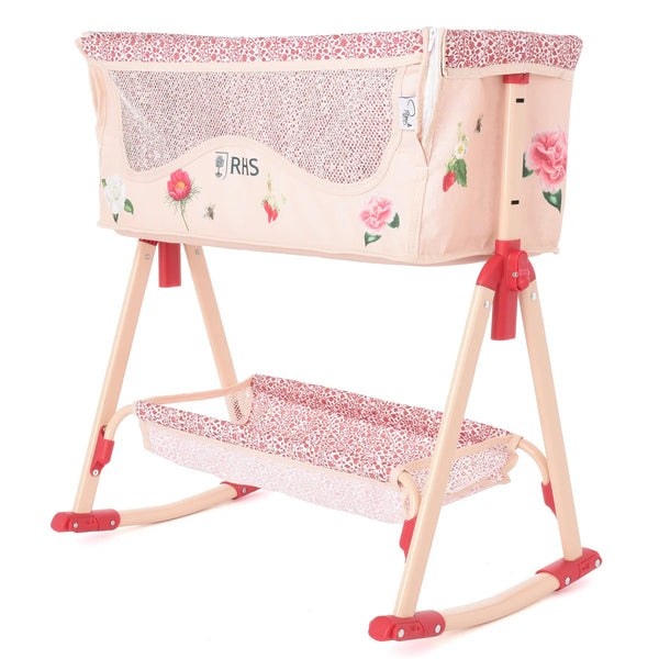 Roma RHS Bedside Crib - Flora