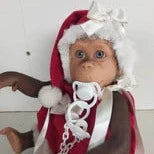 Lolita Reborn Monkey in Christmas Dress