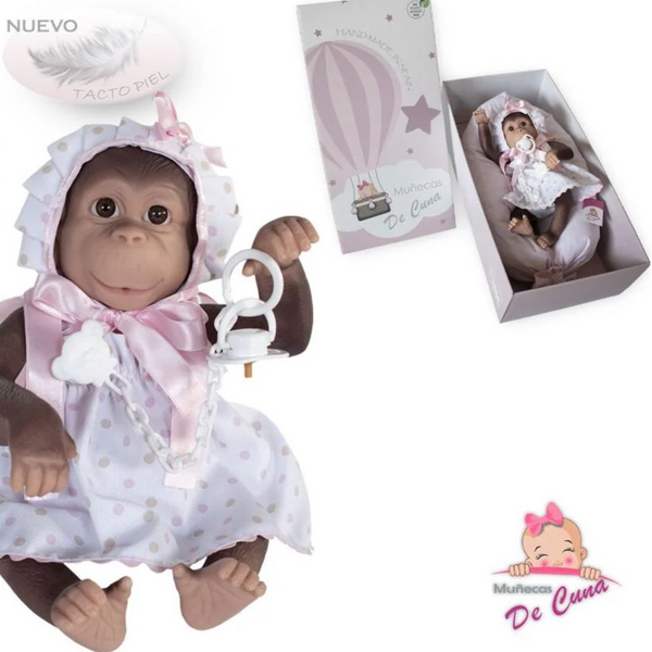 Gorda SILICON Monkey Pale Pink Dress