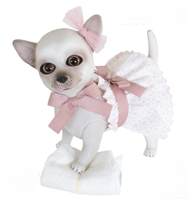 Reborn Chihuahua Polka Dot Outfit Pink Or Blue