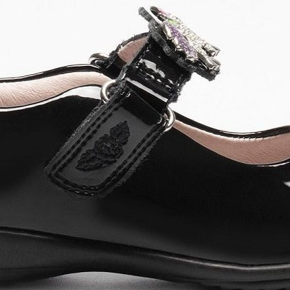 Lelli Kelly Blossom Black Patent School Shoes