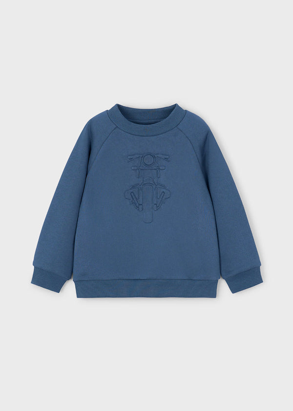 Mayoral Boys Motorcycle Embossed Sweatshirt 4405