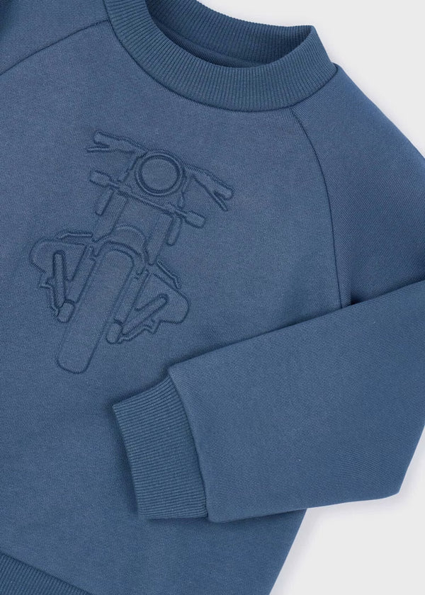 Mayoral Boys Motorcycle Embossed Sweatshirt 4405