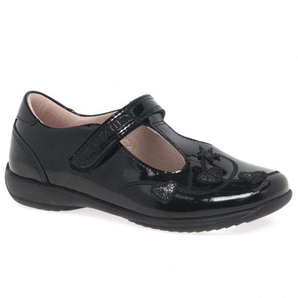 Lelli Kelly Chloe T-Bar School Shoe In Black Patent