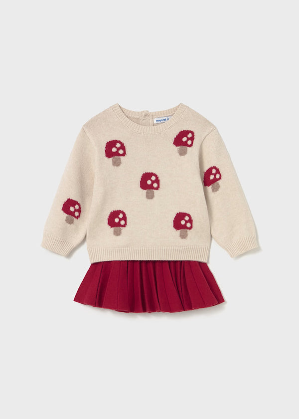 Mayoral Girls skirt and jumper set 2925