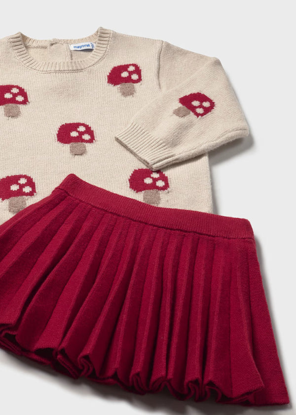 Mayoral Girls skirt and jumper set 2925