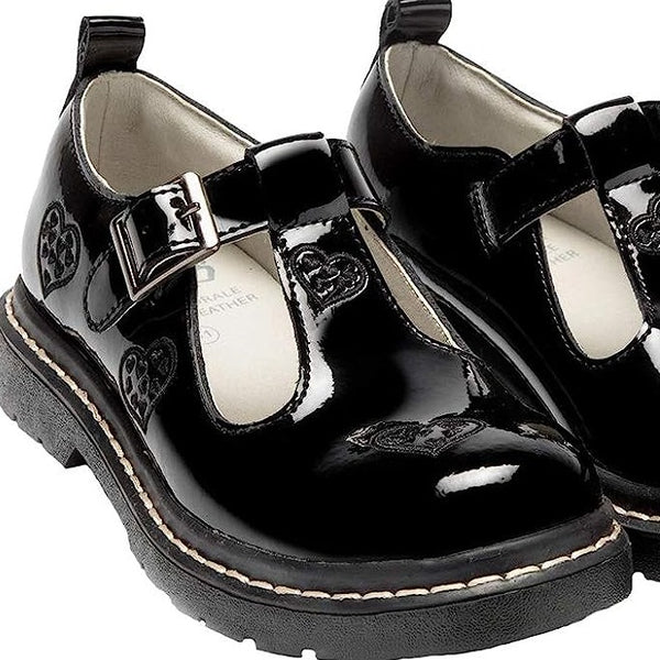 Lelli Kelly Jennifer Black Patent T-Bar School Shoes