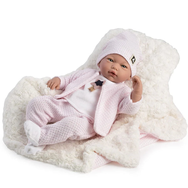 10219 Lucia Crying Newborn Baby Doll 46cm