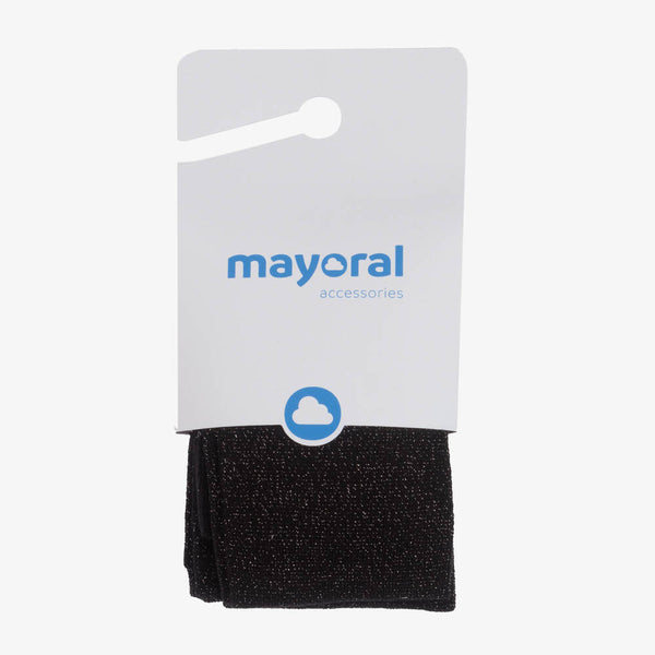 Mayoral Black Glitter Tights