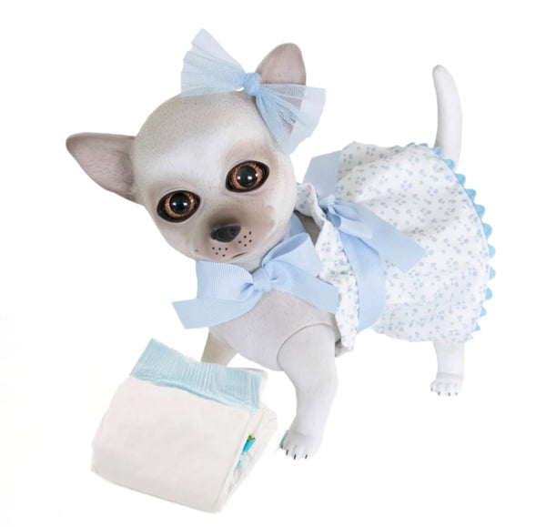 Reborn Chihuahua Polka Dot Outfit Pink Or Blue