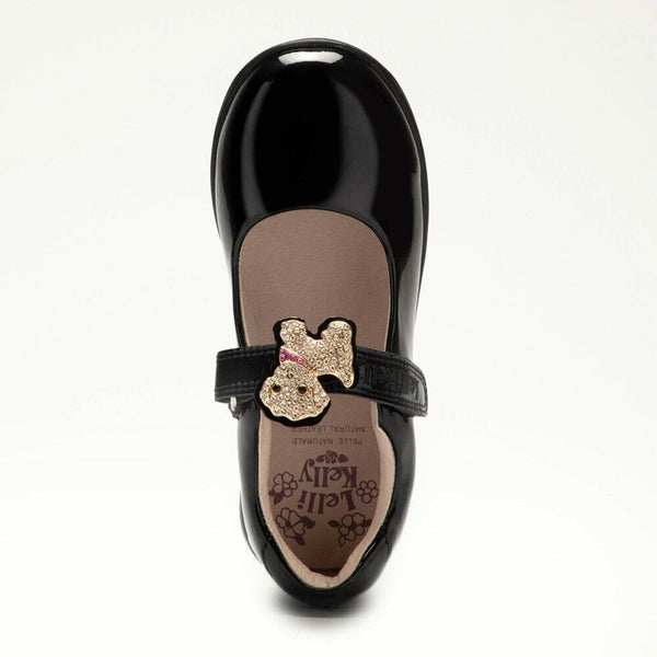 Lelli Kelly Poppy2 Black Patent School Shoes