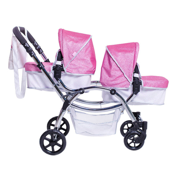 Roma Stephanie Twin Dolls Pram - Sparkle