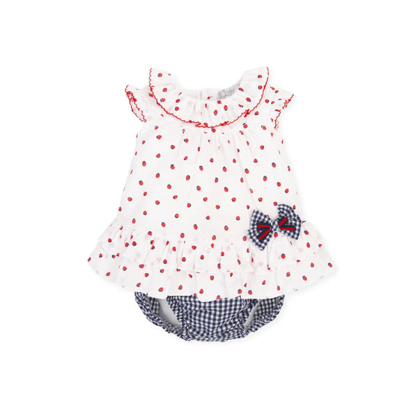 Tutto Piccolo Strawberry Dress And Pants