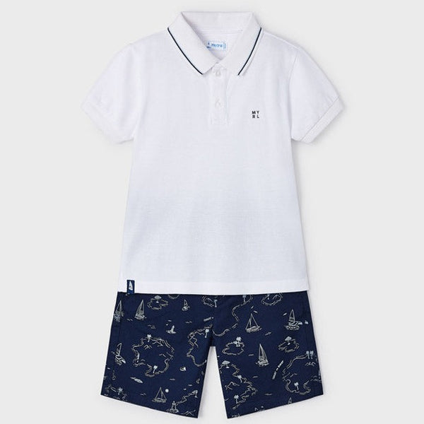 Mayoral 2 Piece Polo Shirt Short Set