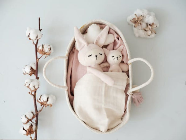 Rope Doll Basket Mauve