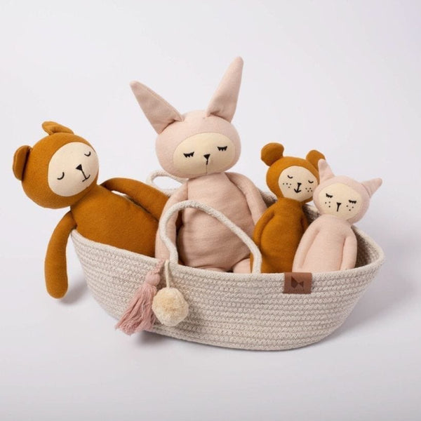 Rope Doll Basket Mauve
